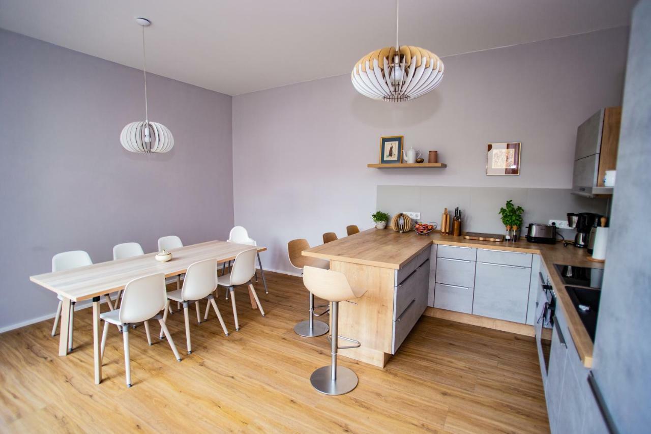 Eckhof Domizil - Grosszuegige Ferienwohnung Mit Kleinem Garten In Der Altstadt Von Gotha Eksteriør billede